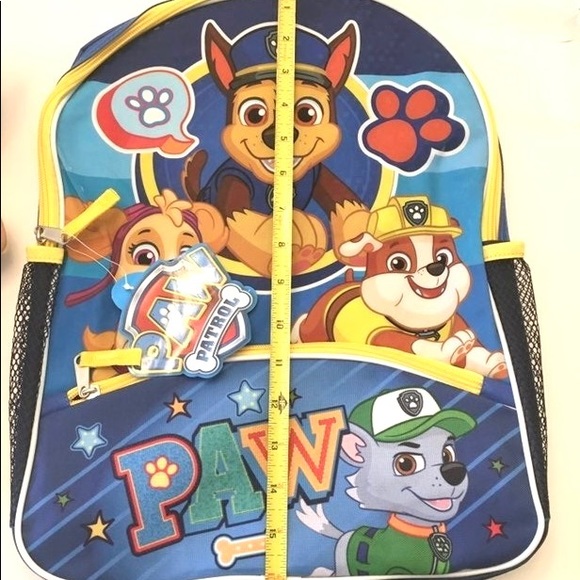 Paw Patrol Blue Backpack New with Tags - Picture 6 of 6